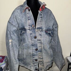 Levi's 1970’s Classic Blue Denim Distressed Jacket